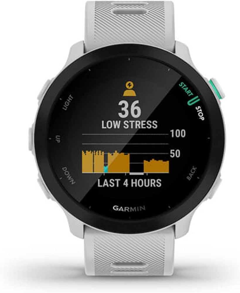 Garmin Forerunner 55 GPS Running Smartwatch White (010-02562-11) | Like New 2
