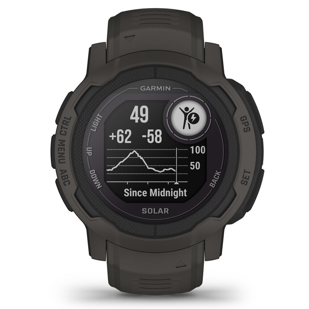 Garmin Instinct 2 Solar GPS Smartwatch Graphite (010-02627-00, 010-02627-10) New 9