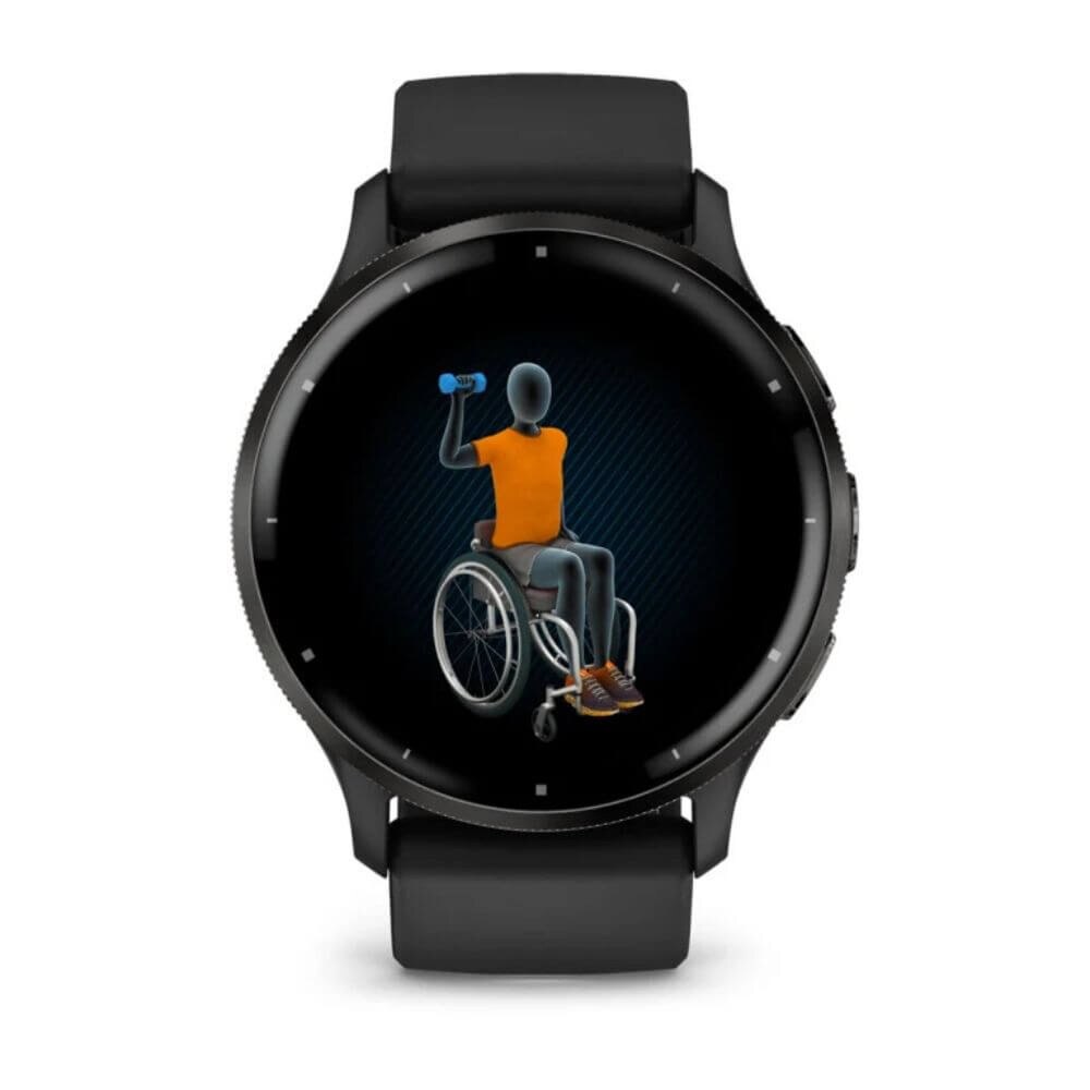 Garmin Venu 3 Slate Stainless Steel Bezel Smartwatch (010-02784-01) New 5