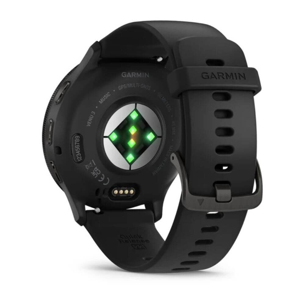 Garmin Venu 3 Slate Stainless Steel Bezel Smartwatch (010-02784-01) New 8