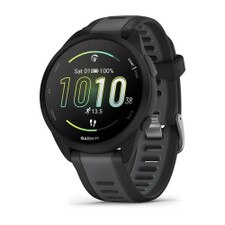 Garmin Forerunner 165 GPS Smartwatch 43 mm Black and Slate Gray (010-02863-20) New 1