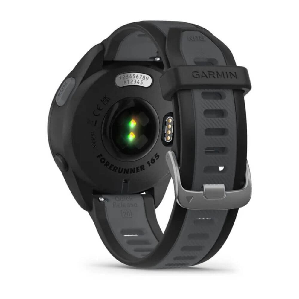 Garmin Forerunner 165 GPS Smartwatch 43 mm Black and Slate Gray (010-02863-20) New 7