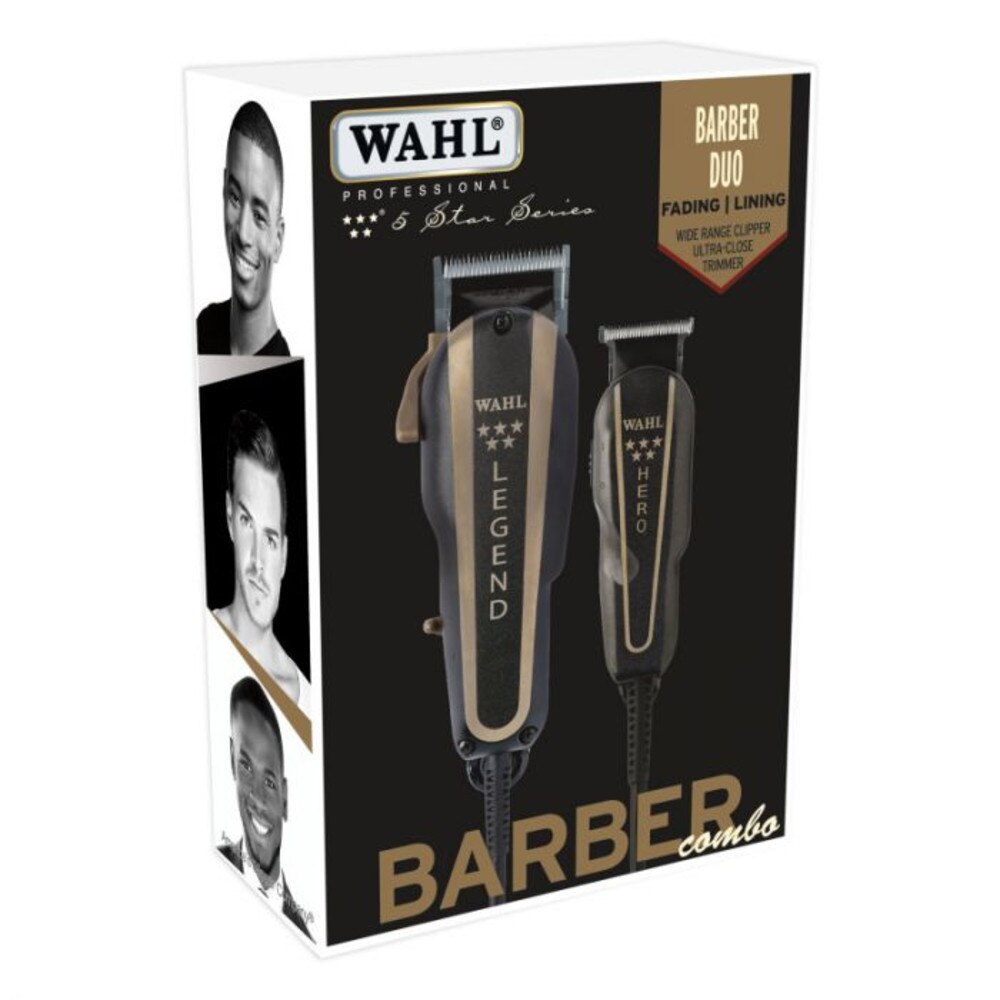 Wahl Professional 5-Star Series Legend/Hero Barber Combo (08180-108) New 3