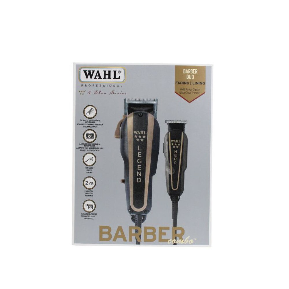 Wahl Professional 5-Star Series Legend/Hero Barber Combo (08180-108) New 5