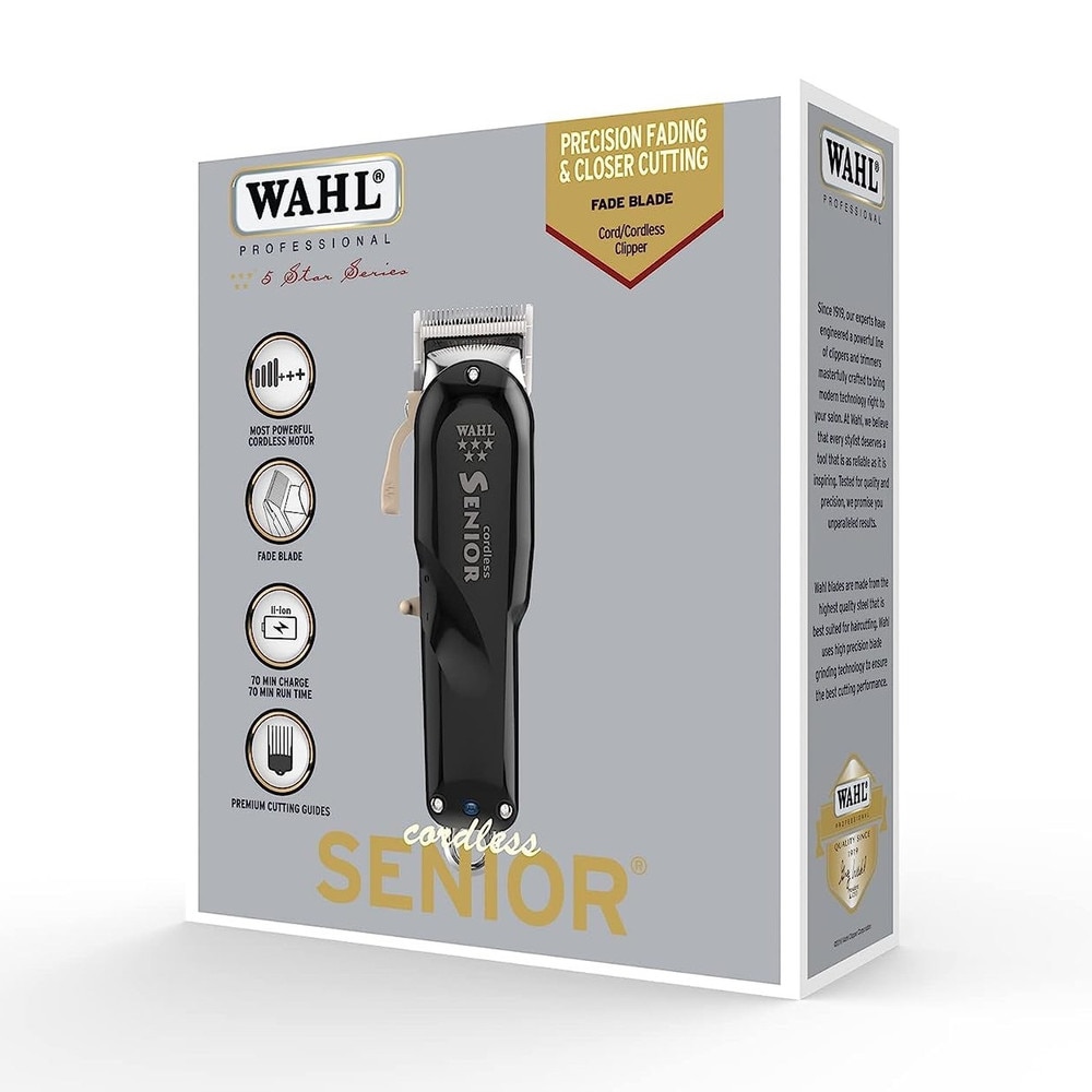 Wahl Professional 5-Star Series Cordless Senior Clipper (08504-308) New 3