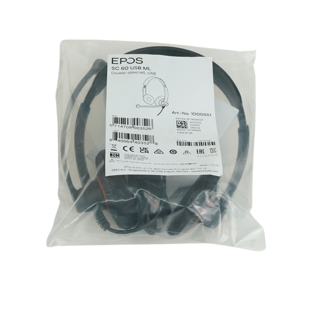 EPOS Impact SC 60 USB ML Headset (1000551) New 6