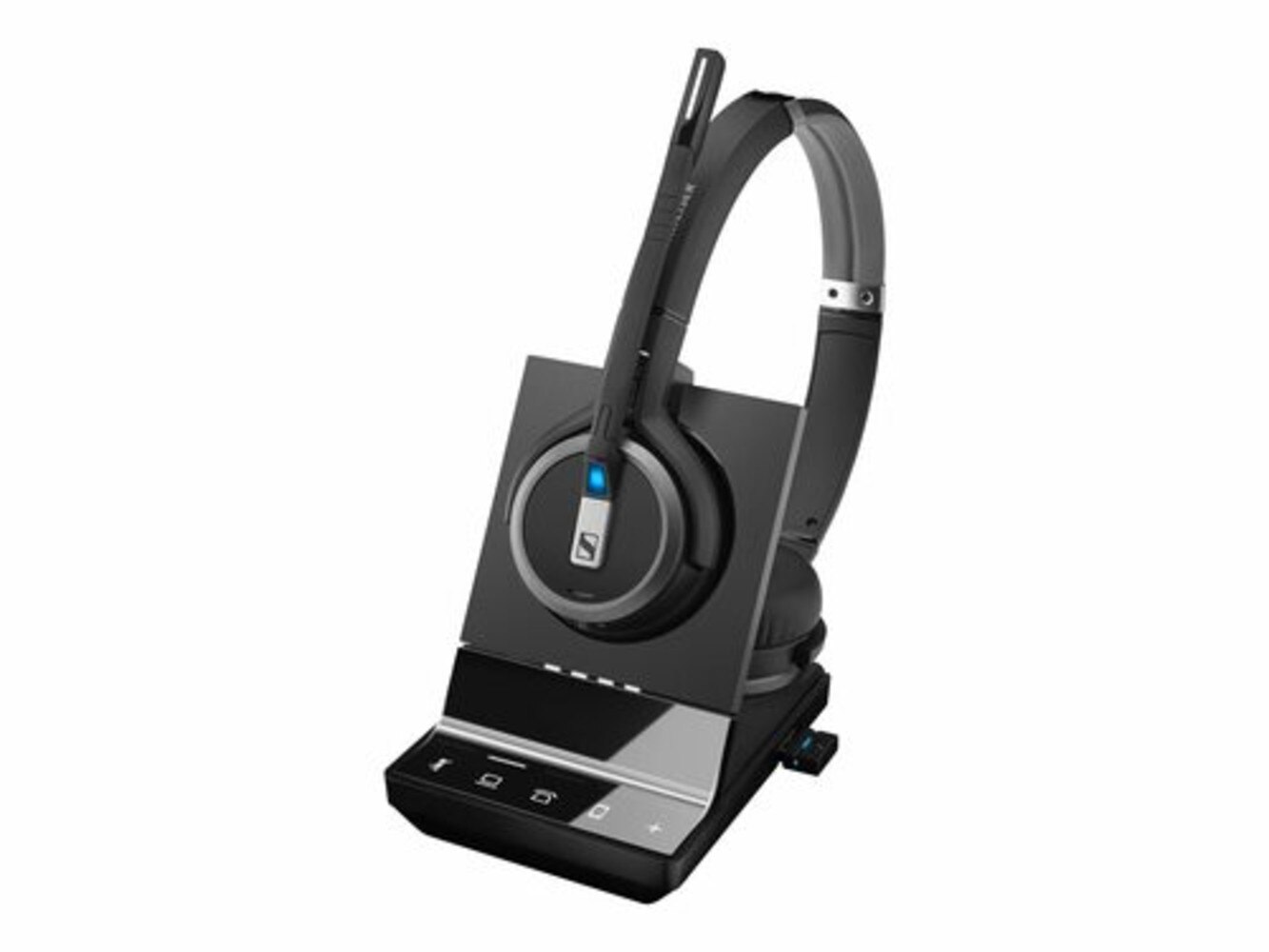 Sennheiser Epos SDW 5066 US Double Sided Headset with Base and Bluetooth Dongle (1000629) Like New 1