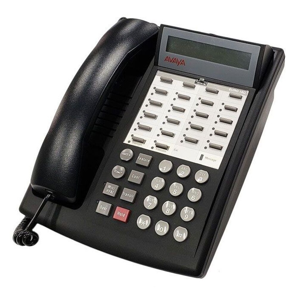 Avaya Partner 18D Display Phone Black (108883257) Like New