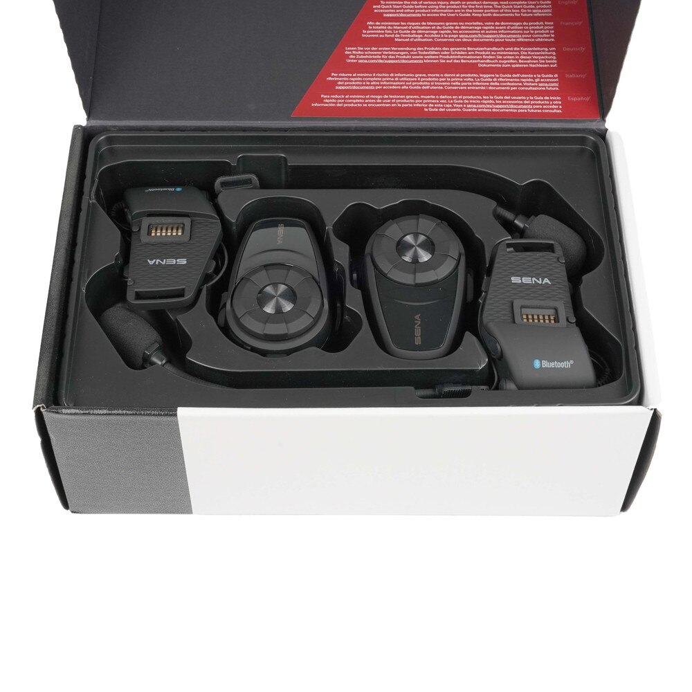 Sena Dual Pack 10S Motorcycle Bluetooth Communication System (10S-01D) New 7