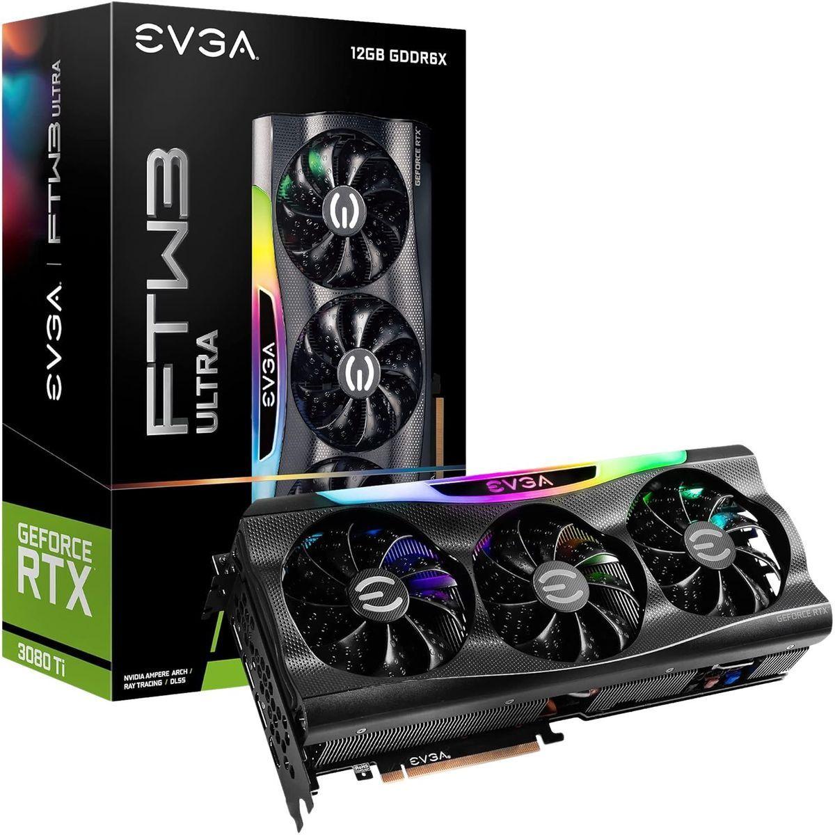 EVGA Geforce RTX 3080 Ti FTW3 Ultra Gaming Video Card 12GB GDDR6X