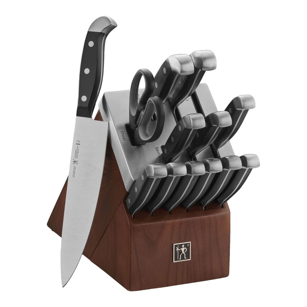 Zwilling Henckels Statement Self-Sharpening Stainless Steel Knife Block Set (13553-014) Like New 1