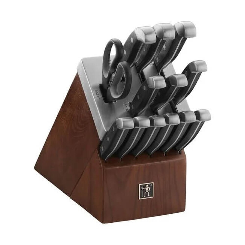 Zwilling Henckels Statement Self-Sharpening Stainless Steel Knife Block Set (13553-014) Like New 2