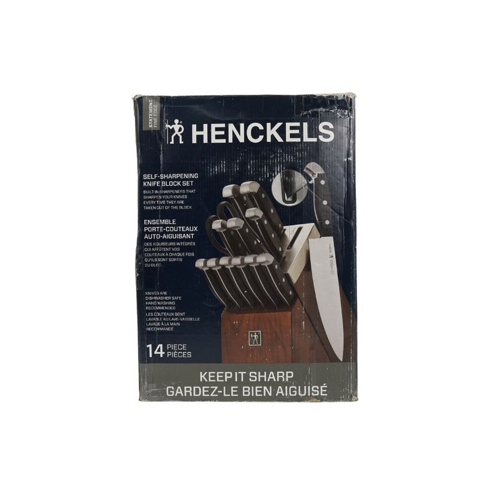 Zwilling Henckels Statement Self-Sharpening Stainless Steel Knife Block Set (13553-014) Like New 6