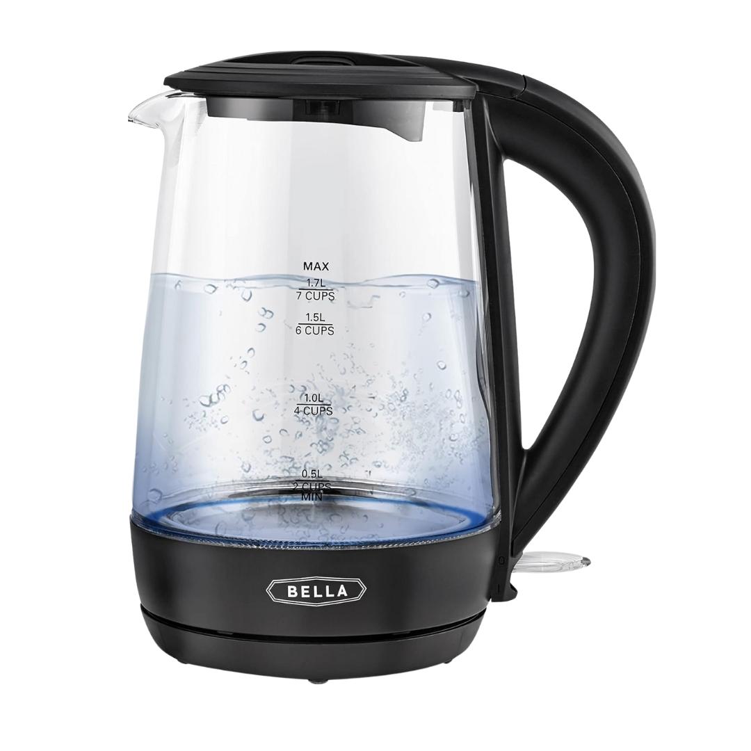 Bella 1.7L Glass Electric Kettle with LED Light