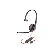 Plantronics Poly Blackwire C3210 USB-A Wired Headset (209744-101) Recertified