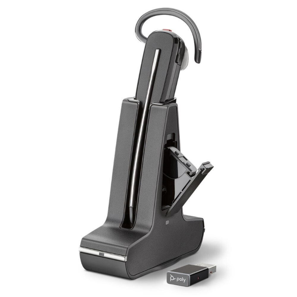 Plantronics Savi 8245 UC Wireless DECT Headset (Unlimited Talk Time) (211203-01) Like New 1