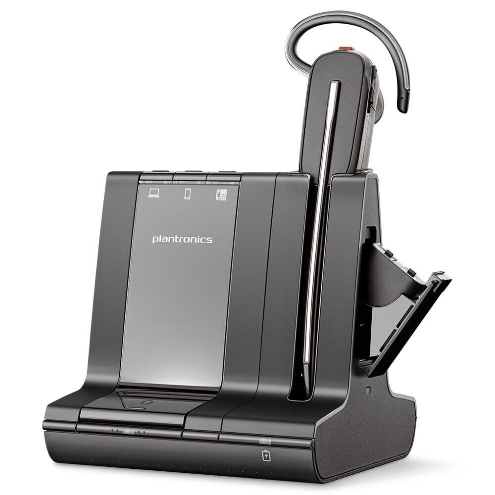 Plantronics Savi 8245 Office Wireless Headset (Unlimited Talk Time) (211837-01) Like New 1