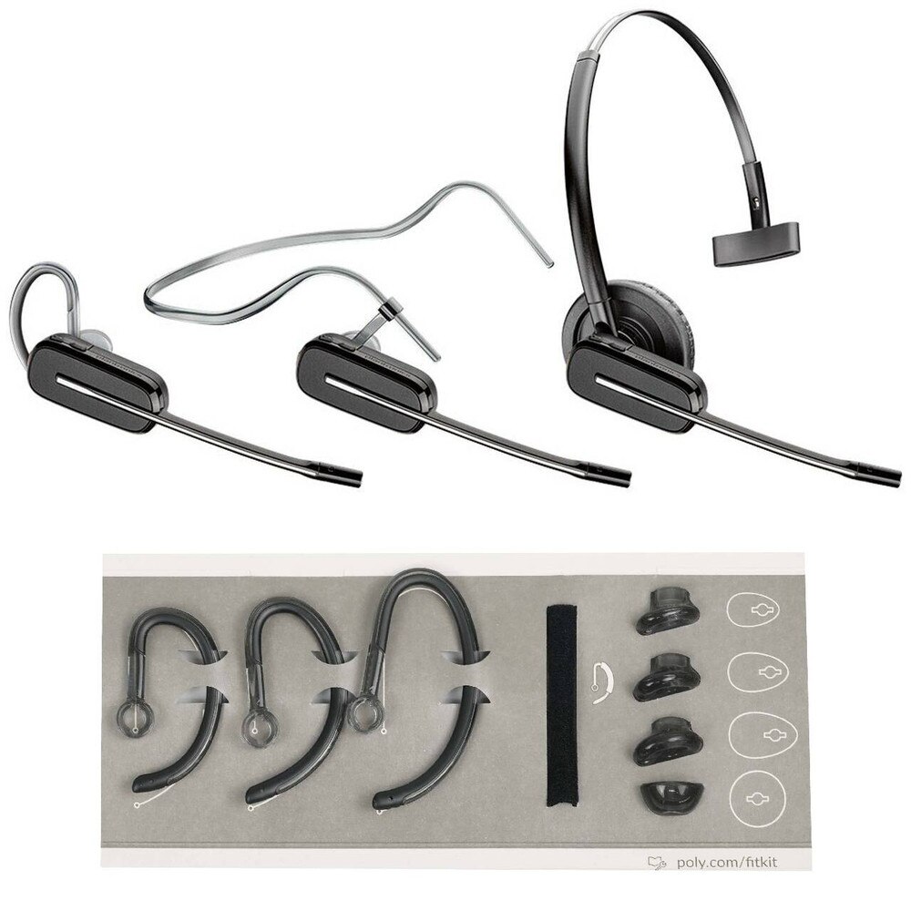 Plantronics Savi 8245-M Office Wireless DECT Headset for MS Teams  (Unlimited Talk Time) (214900-01) | New | Funkkopfhörer