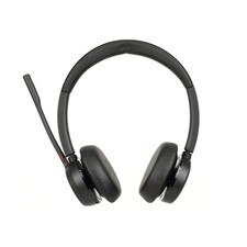 Plantronics Poly Voyager 4320-M Dual USB-A Bluetooth Headset for MS Teams with Charge Stand (218476-02) Like New 1