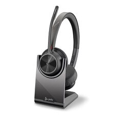 Plantronics Voyager 4320-M Dual USB-C Bluetooth Headset for MS Teams with Charge Stand (218479-02) New 1