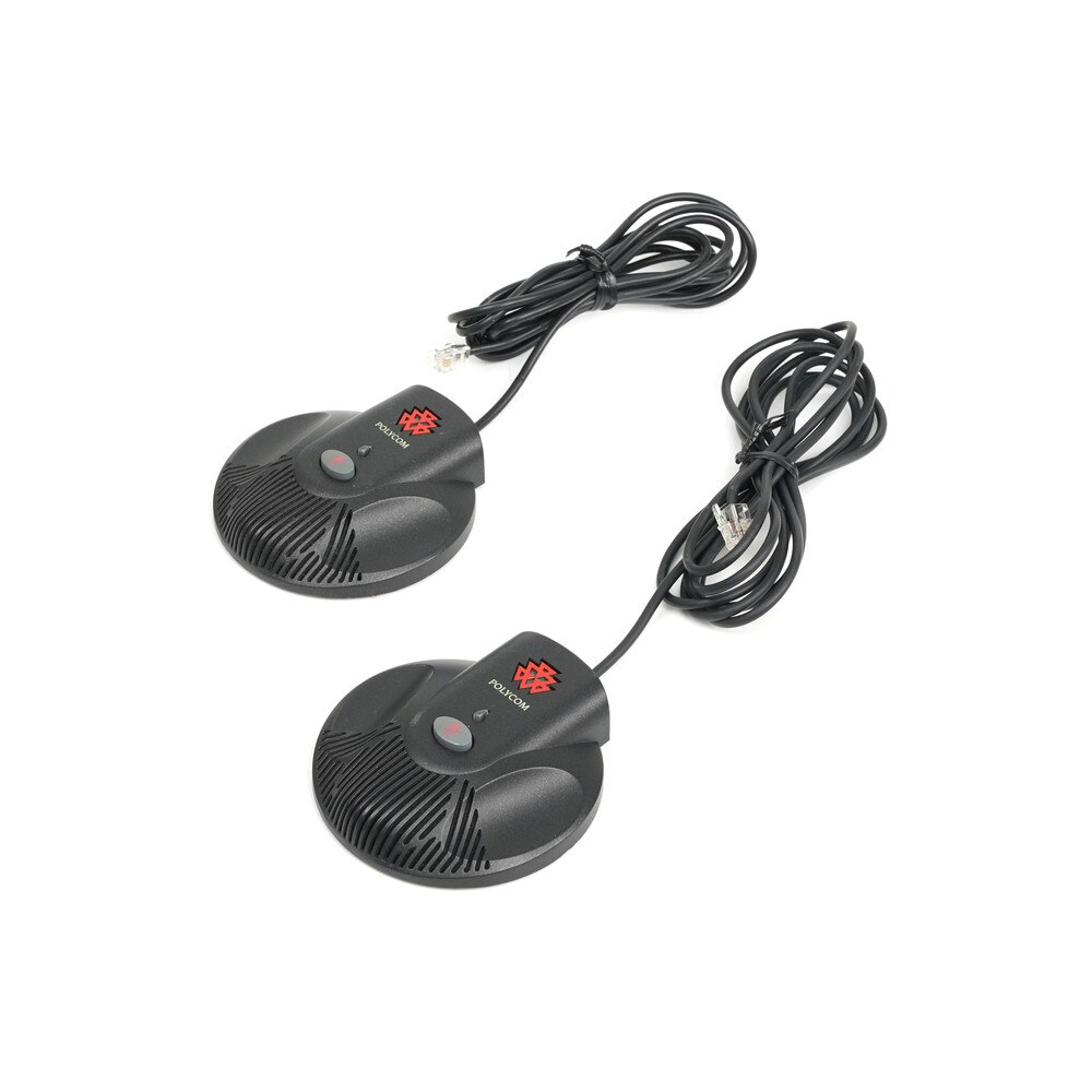 Polycom SoundStation 2W Expandable Microphones Set of 2 (2200-07840-001 ) Like New