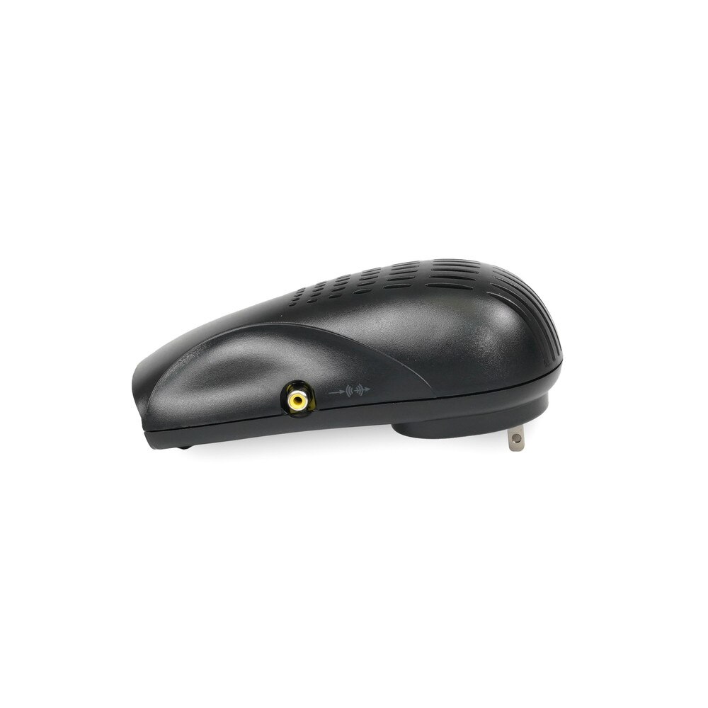 A Polycom SoundStation 2 EX conference phone with a triangular design and two detachable microphones