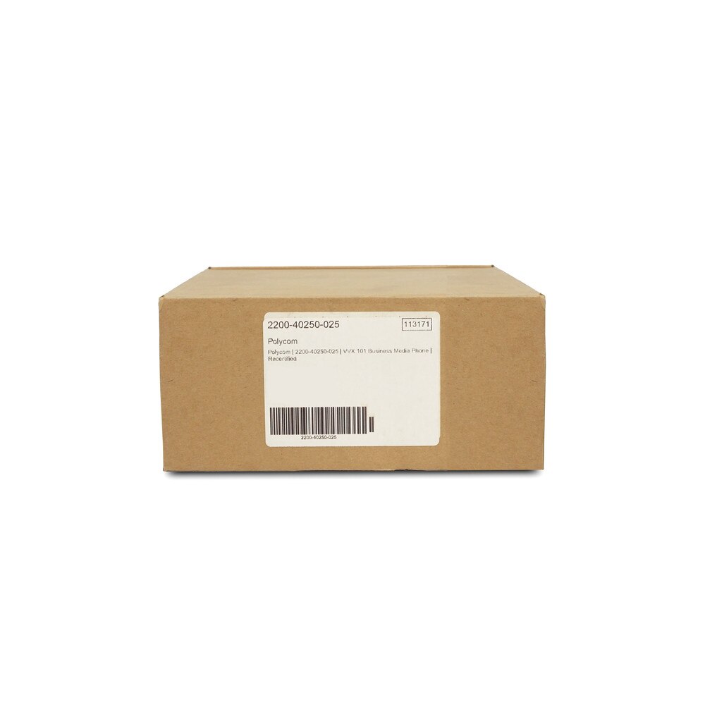 Polycom 2200-40250-025 | VVX 101 Business Media Phone Recertified