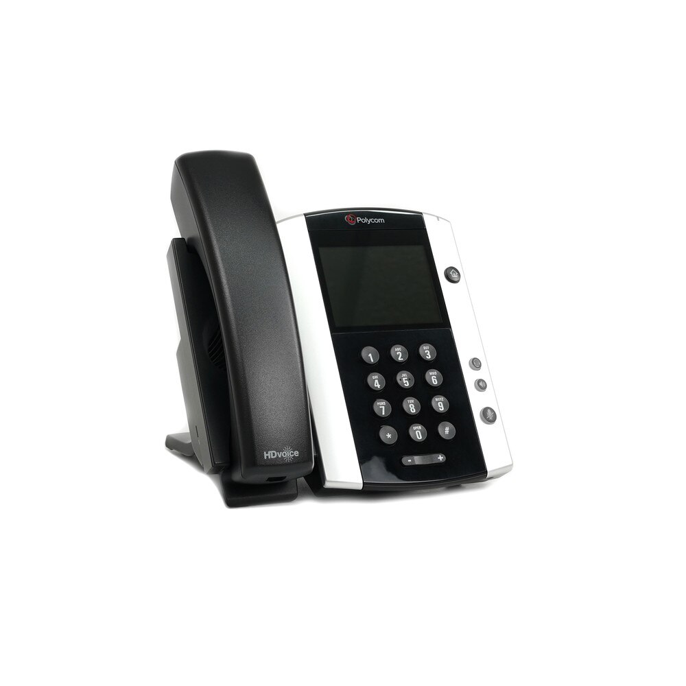 Polycom VVX 500 Gigabit IP Speakerphone - Microsoft Lync Skype (2200-44500-018) Recertified