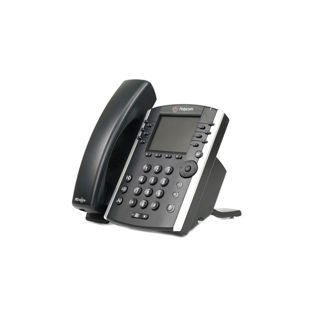Polycom VVX 411 IP Phone with Power Supply (2200-48450-001) Like New 1