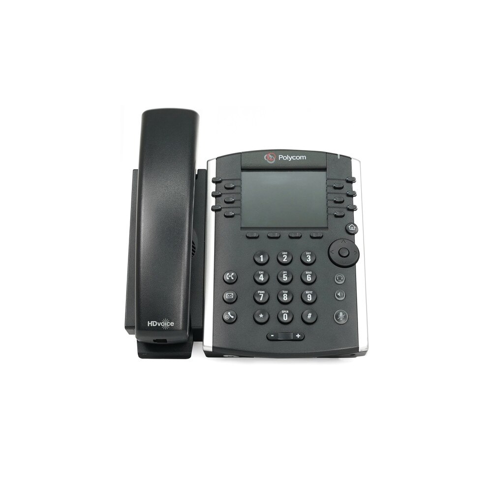 Polycom VVX 411 IP Phone with Power Supply (2200-48450-001) Like New 2
