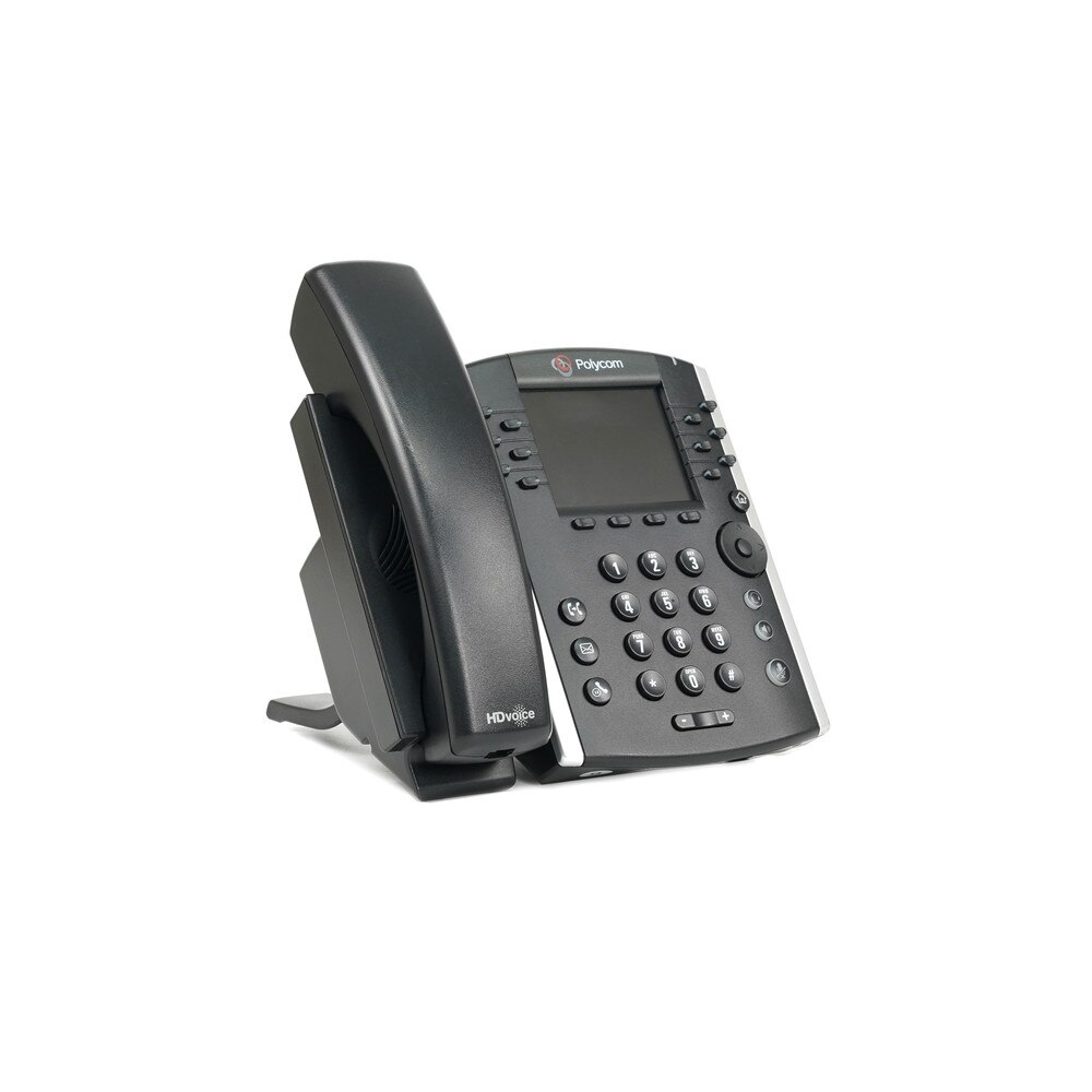Polycom VVX 411 IP Phone with Power Supply (2200-48450-001) Like New 3