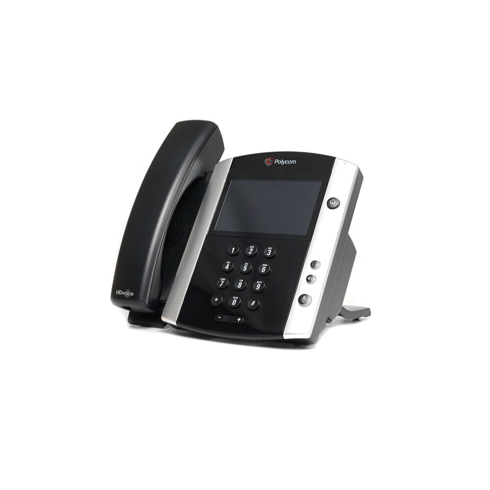Polycom 2200-48600-019 | VVX 601 Microsoft Skype For Business 16-Line Desktop VoIP Phone - Like New