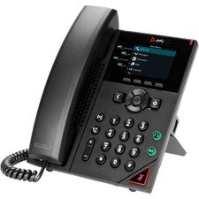 HP Poly VVX 250 4-Line IP Phone with Power Supply (2200-48820-001, 89B66AA#ABA) New 1