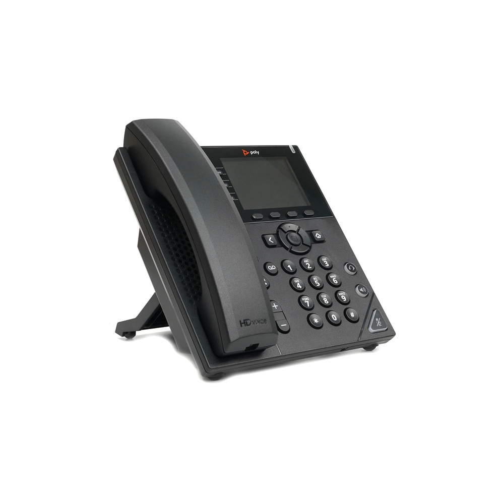 HP Polycom VVX 350 Business IP Phone (2200-48830-025) Like New 2