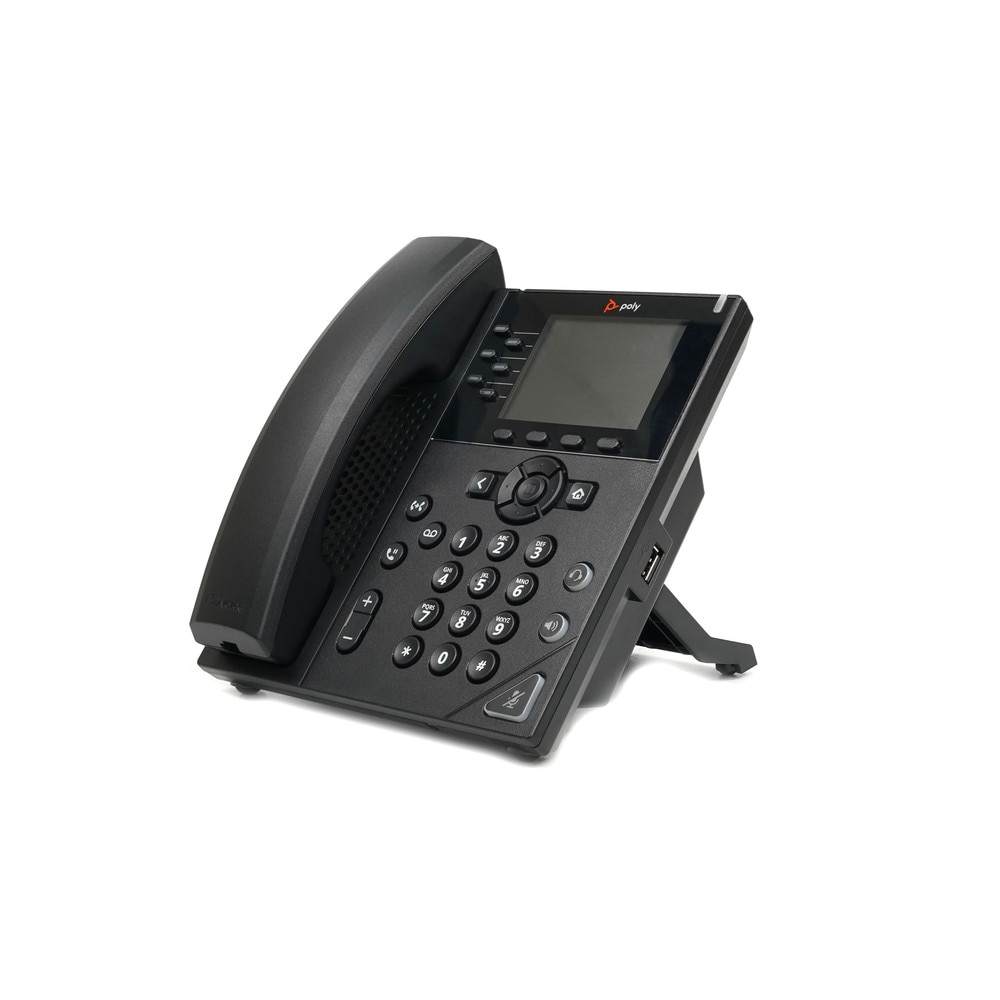 HP Polycom VVX 350 Business IP Phone (2200-48830-025) Like New 3