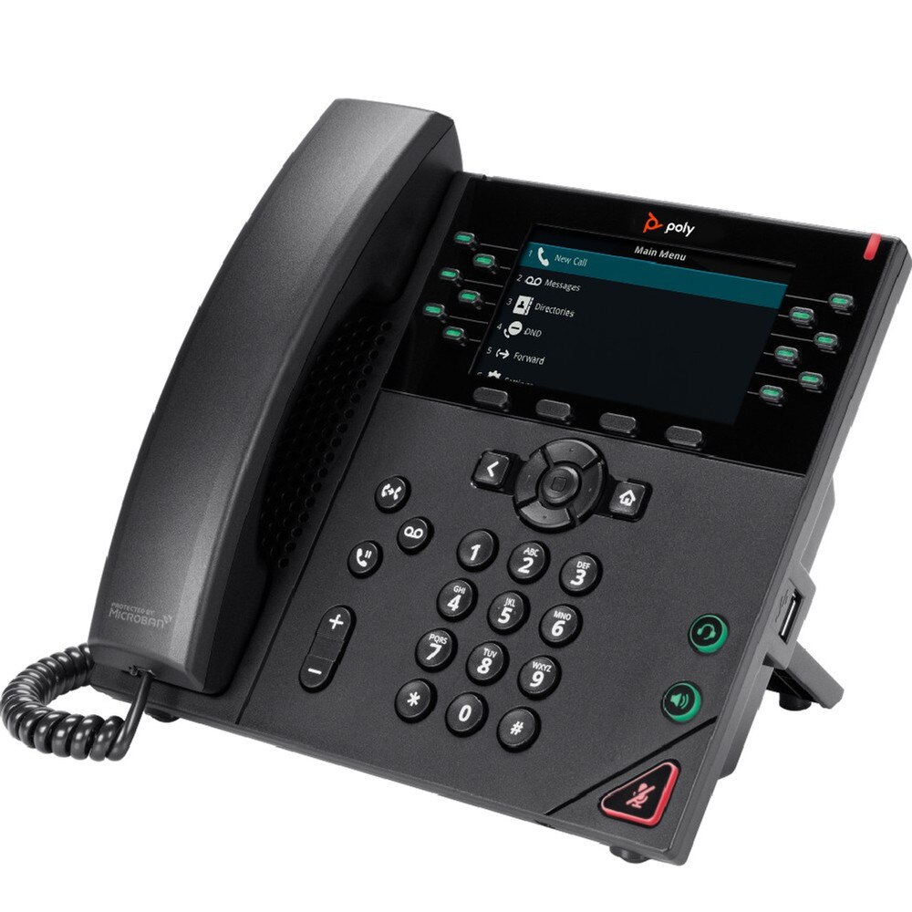 HP Poly OBi VVX 450 12-Line PoE IP Phone with NA Power Supply (2200-48842-001, 89K71AA#ABA) New 1
