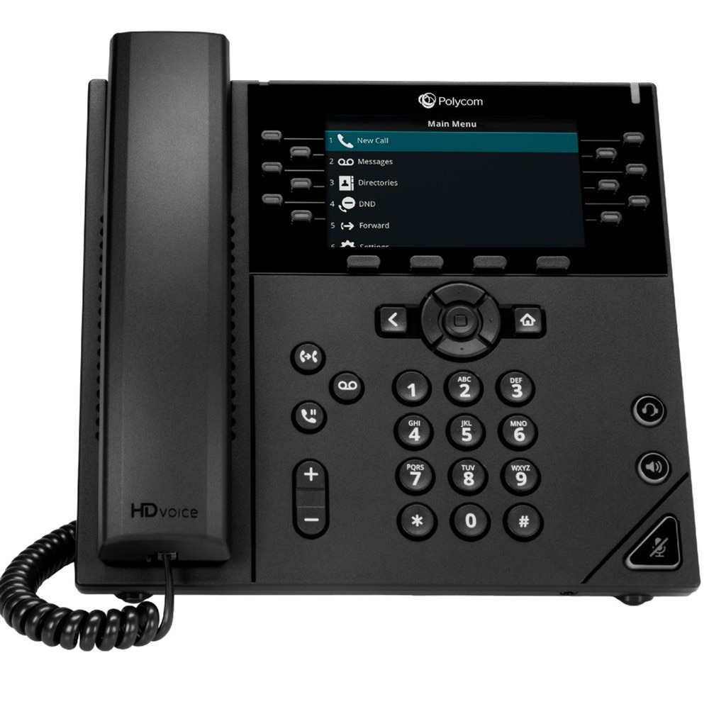 HP Poly OBi VVX 450 12-Line PoE IP Phone with NA Power Supply (2200-48842-001, 89K71AA#ABA) New 2