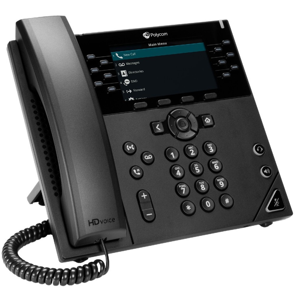 HP Poly OBi VVX 450 12-Line PoE IP Phone with NA Power Supply (2200-48842-001, 89K71AA#ABA) New 3