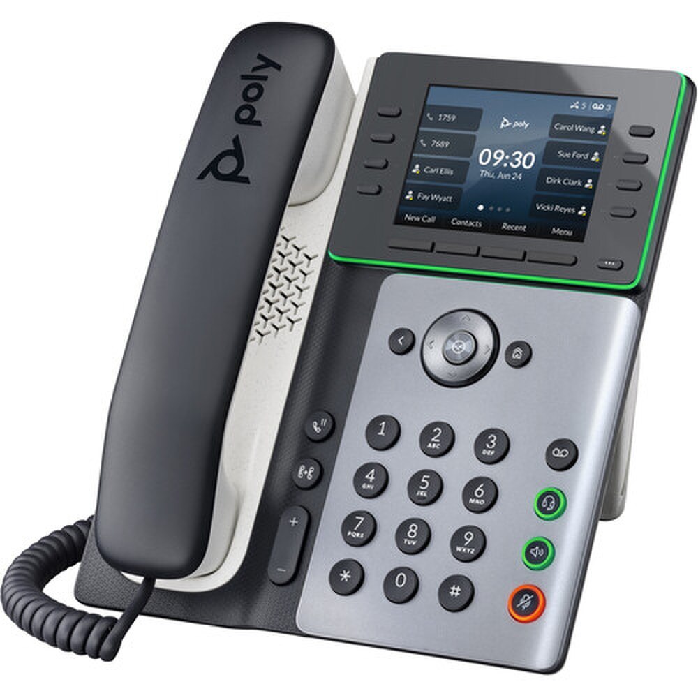 Poly Edge E320 IP Desk Phone with US Power Adapter (2200-87000-001, 89B52AA#ABA) New 1