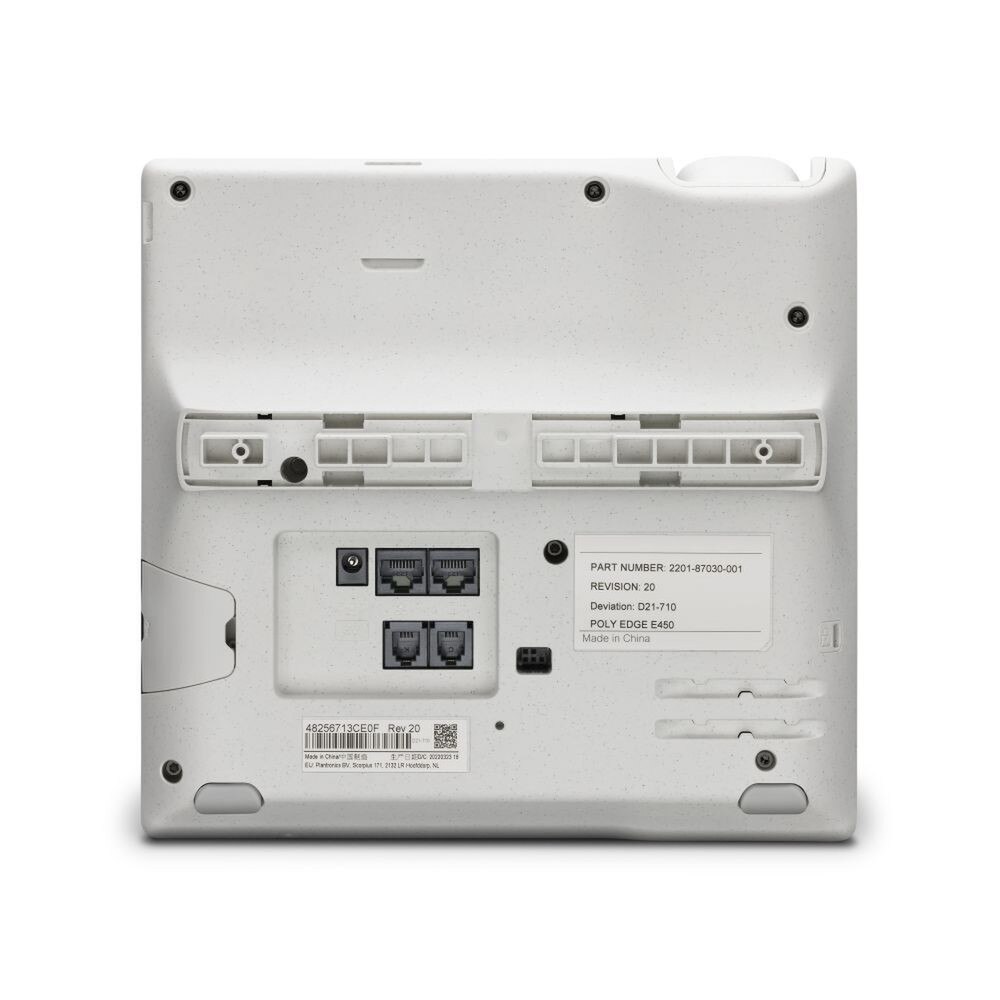 Poly Edge E400 IP Phone PoE-enabled with Power Supply (2200-87835-001, 89B54AA#ABA) New 4