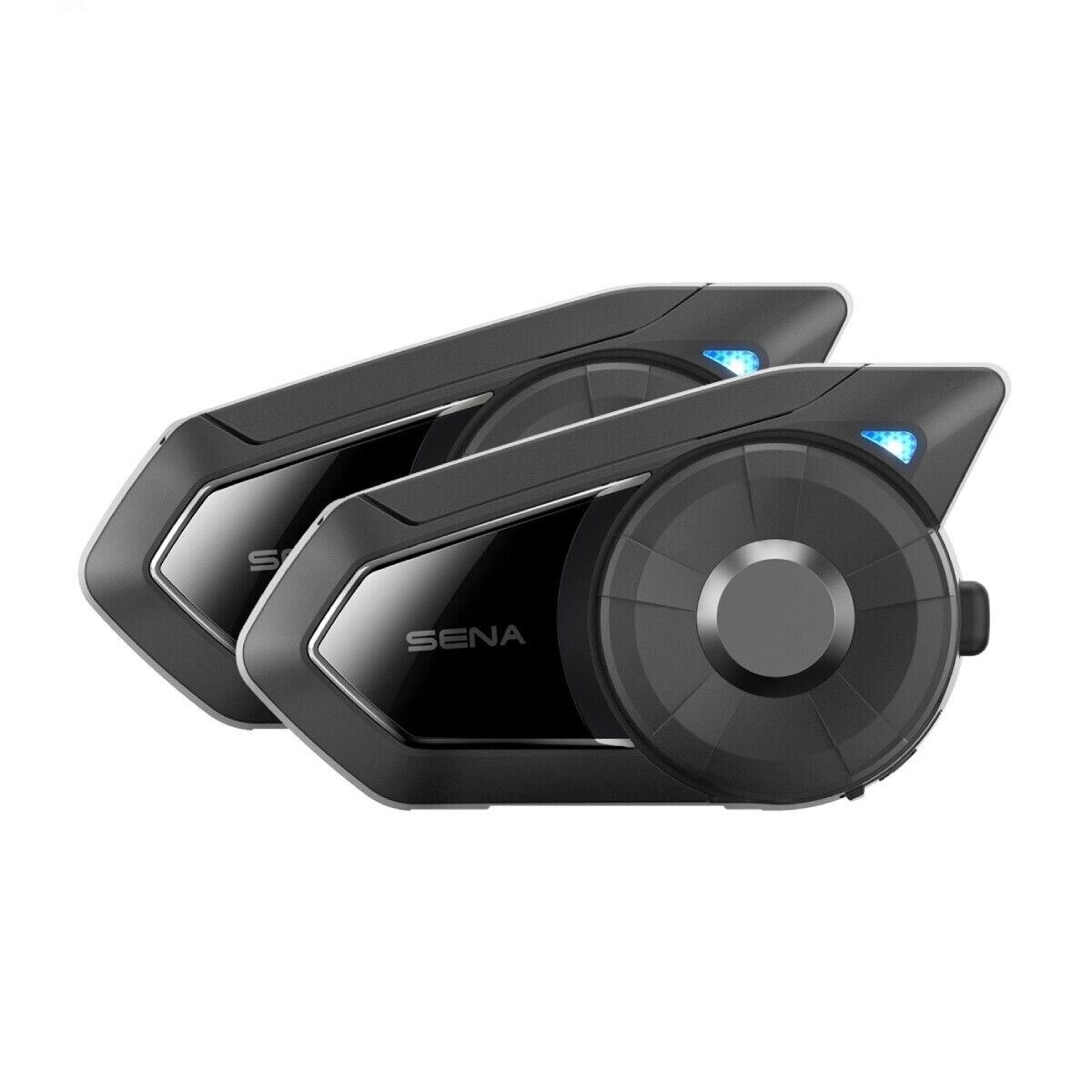 Sena 30K-03D Motorcycle Bluetooth communication <br>system with Mesh  Intercom and HD Speakers Dual Pack New