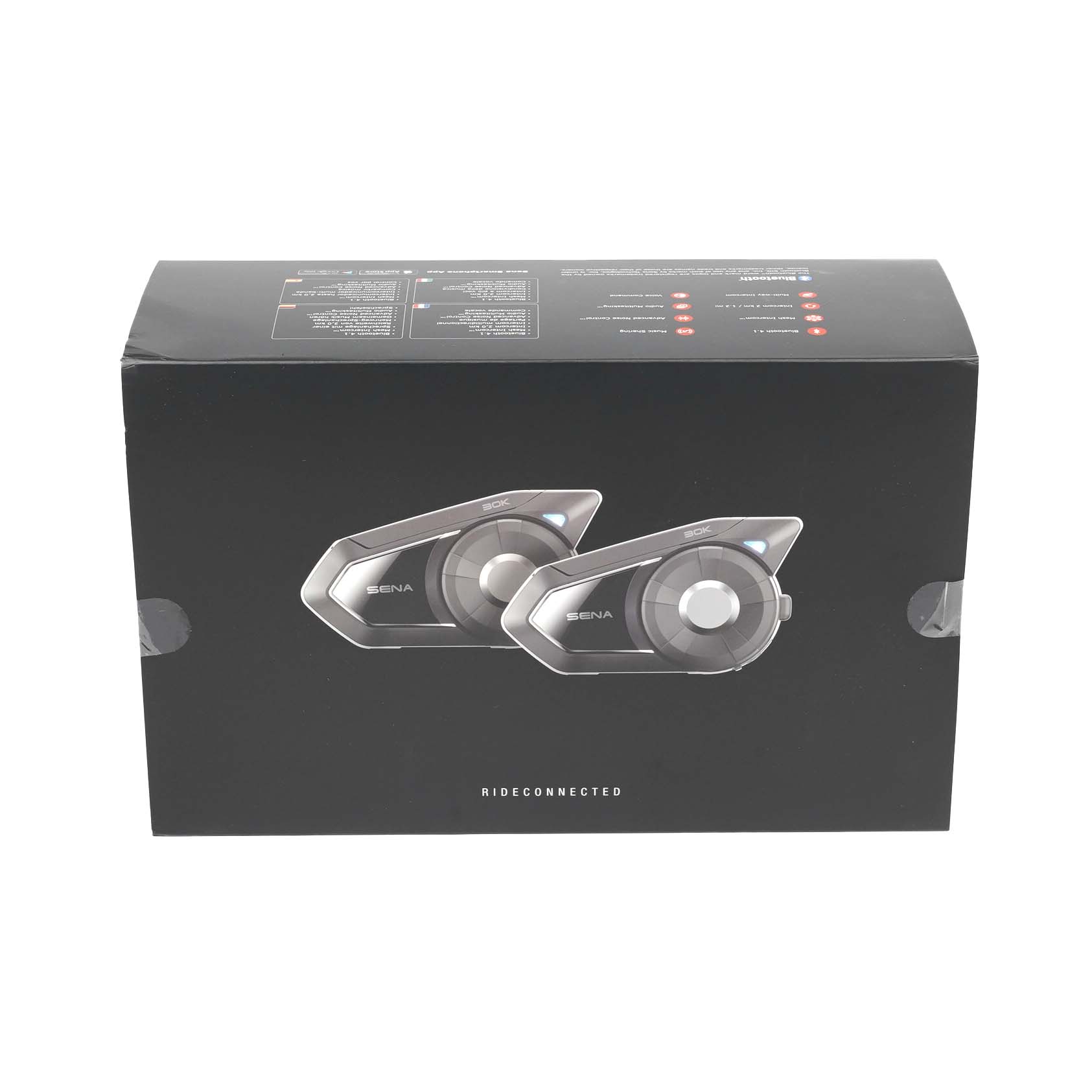 Sena 30K-03D Motorcycle Bluetooth communication <br>system with Mesh  Intercom and HD Speakers Dual Pack New