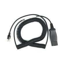 A picture of a Plantronics HIC-1 quick disconnect adapter cable that connects a Plantronics headset to an Avaya IP phone.