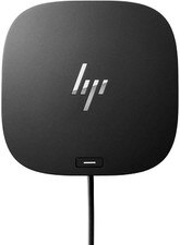 HP THP USB-C/A Universal Dock G2 Docking Station (Model 5YH41AV#ABA) showcasing its sleek design and multiple ports for connectivity.
