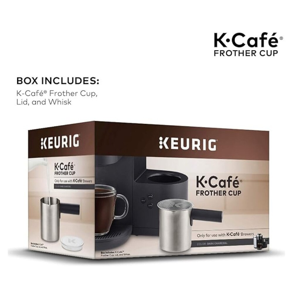 Keurig K-Café Milk Frother Black Cup Replacement | Hot & Cold Frothing, Works Non-Dairy Milk 5