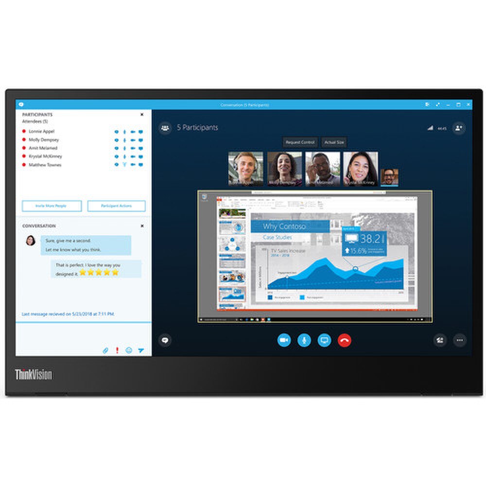 Lenovo ThinkVision M14 14 inch Portable Monitor (61DDUAR6US) Like New 1