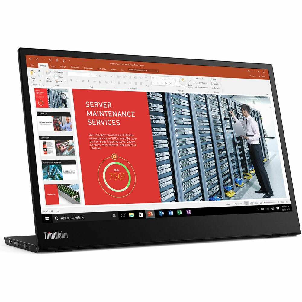 Lenovo ThinkVision M14 14 inch Portable Monitor (61DDUAR6US) Like New 2