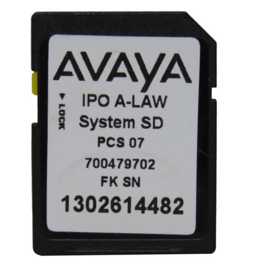 Avaya 700479702 | IPO IP500V2 System SD Card A-Law New 1