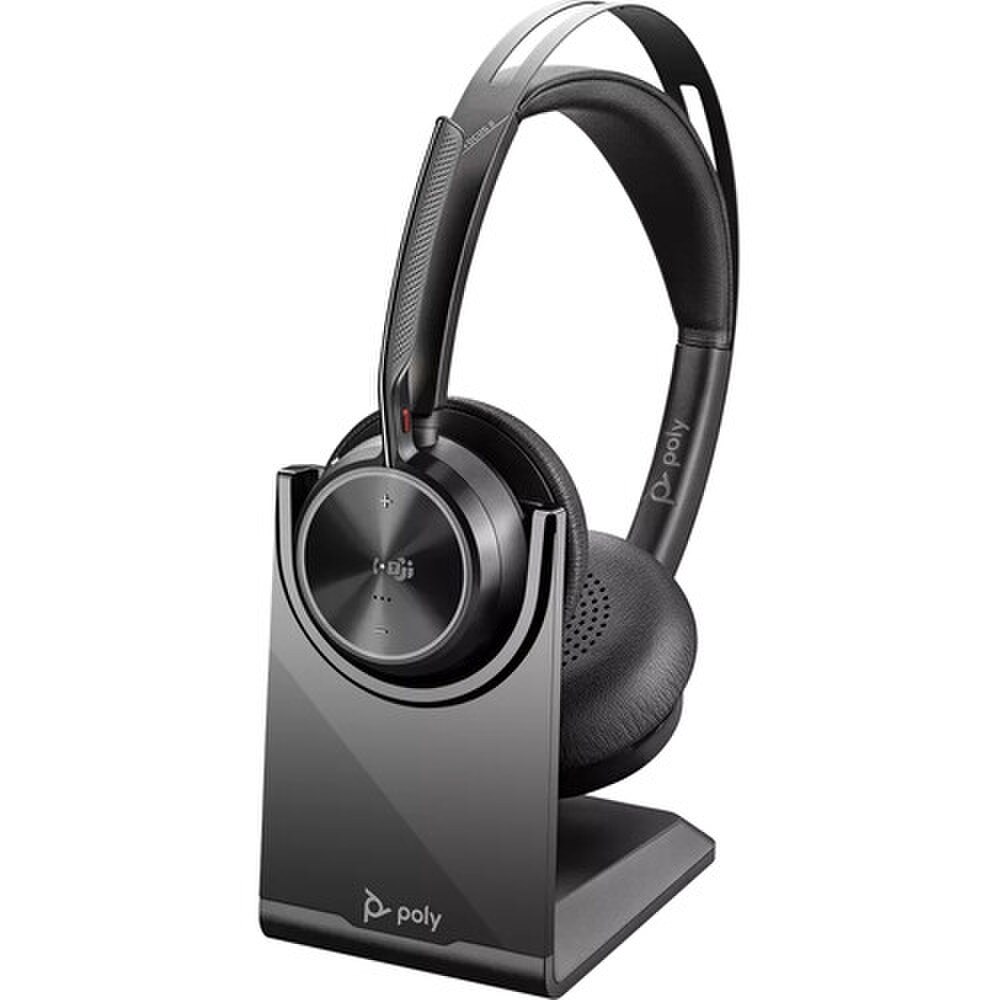 HP Poly Voyager Focus 2 USB-A with Charge Stand Headset (77Y86AA, 213727-01) New 1