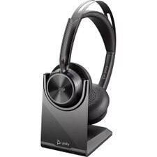 HP Poly Voyager Focus 2 USB-A with Charge Stand Headset (77Y86AA, 213727-01) New 1